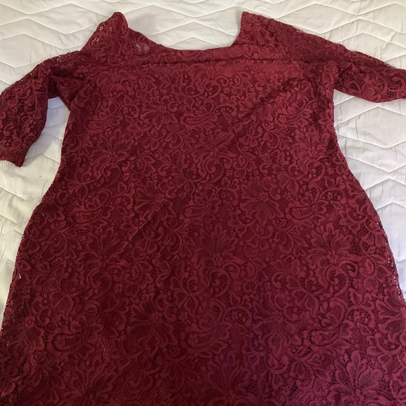 Red Lace Dress - Picture 2 of 2